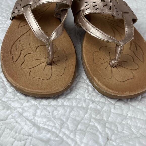 BOC Born Concept Women's Copper Flat Strap Sandals - Size 7.5M - Picture 6 of 10